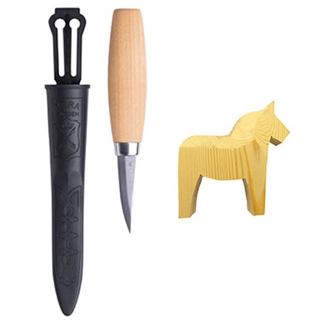 12670-WOODCARVING-KIT-KNIFE-AND-HORSE MORAKNIV ΚΙΤ ΞΥΛΟΓΛΥΠΤΙΚΗΣ