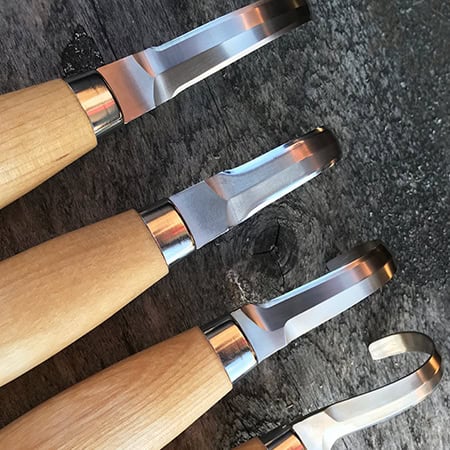 12814-WOOD-CARVING-162S-ATM-1 MORAKNIV HOOK KNIFE 162