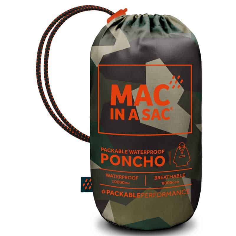 MAC IN A SAC PONCHO ΠΡΑΣΙNO CAMO