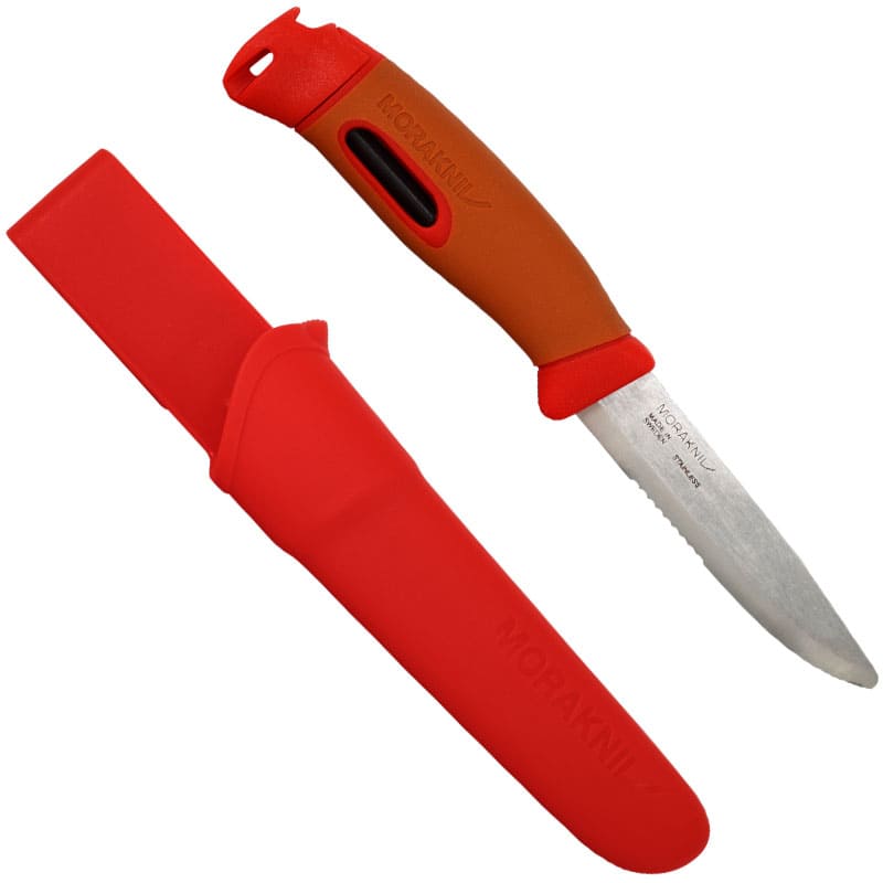 MORAKNIV ΜΑΧΑΙΡΙ COMPANION SPARK EMERGENCY ΚΟΚΚΙΝΟ/ΠΟΡΤΟΚΑΛΙ