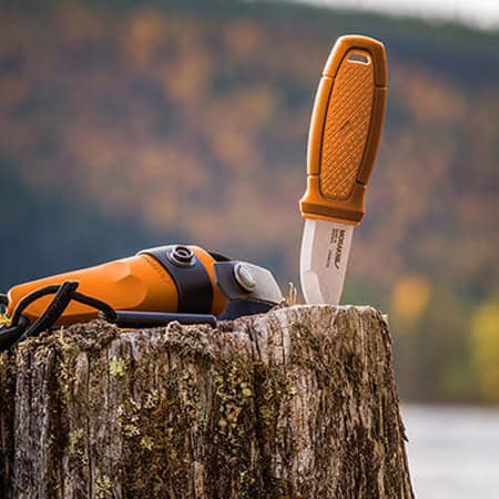 MORAKNIV ΜΑΧΑΙΡΙ ΛΑΙΜΟΥ ELDRIS ΜΕ ΣΠΙΝΘΗΡΙΣΤΗ ΠΟΡΤΟΚΑΛΙ