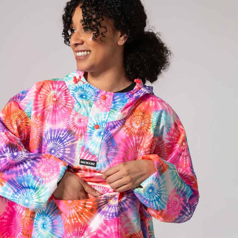 MAC IN A SAC FESTIVAL PONCHO TIE DYE