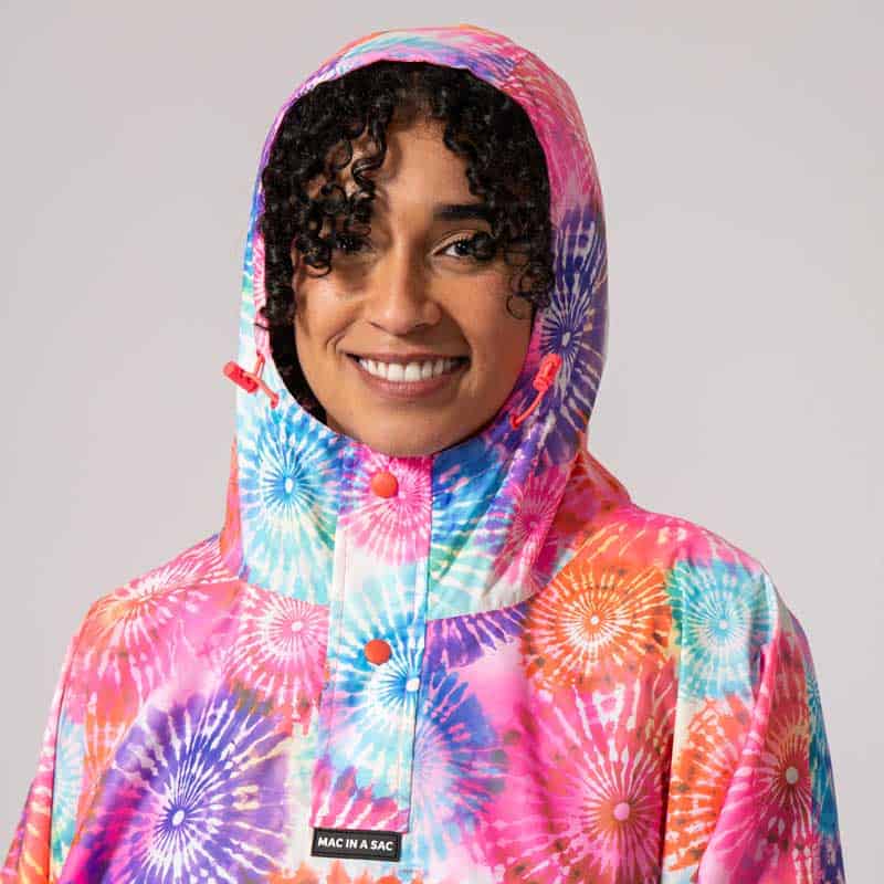 MAC IN A SAC FESTIVAL PONCHO TIE DYE