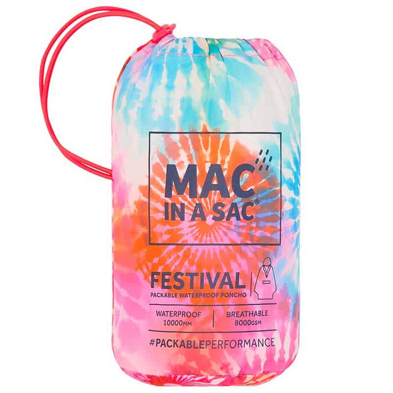 MAC IN A SAC FESTIVAL PONCHO TIE DYE