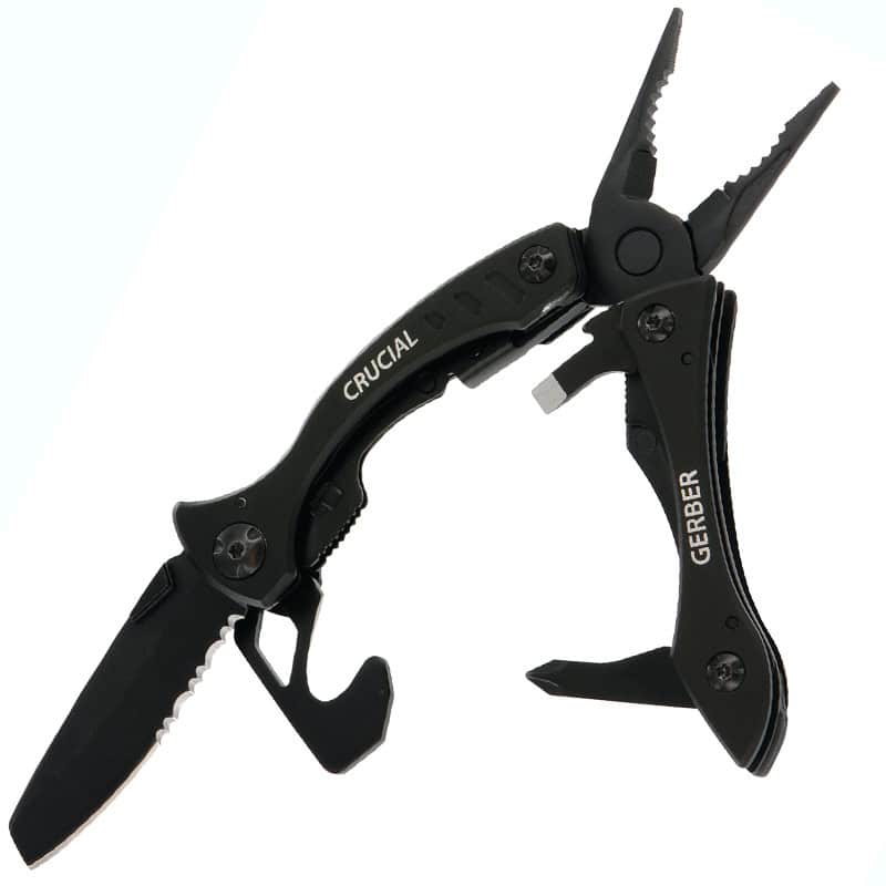 GERBER ΠΟΛΥΕΡΓΑΛΕΙΟ CRUCIAL ΜΑΥΡΟ ΜΕ  ΚΟΦΤΗ ΙΜΑΝΤΩΝ