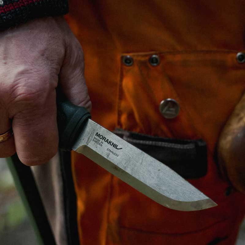 MORAKNIV ΜΑΧΑΙΡΙ GARBERG ΜΕ ΘΗΚΗ ΑΠΟ ΠΟΛΥΜΕΡΕΣ ΥΛΙΚΟ - ΠΡΑΣΙΝΟ