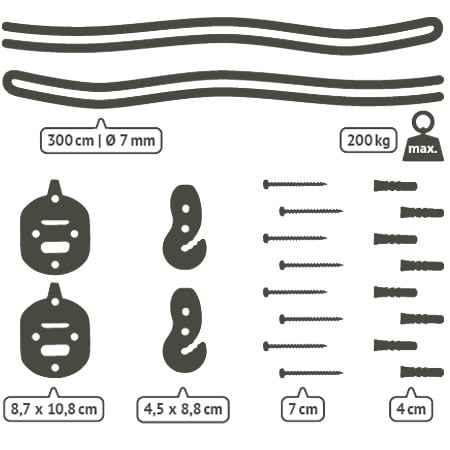 LA SIESTA ΣΕΤ ΑΝΑΡΤΗΣΗΣ ΑΙΩΡΑΣ CASAMOUNT