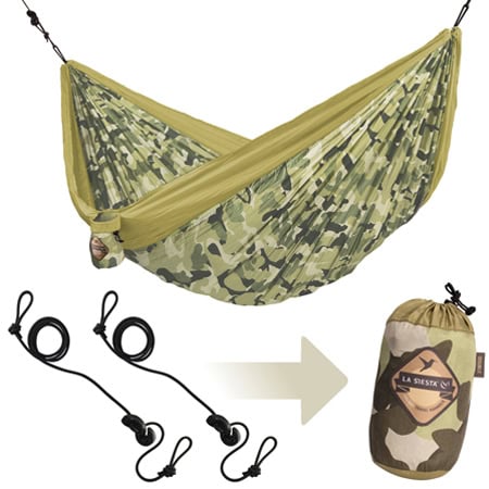 LA SIESTA ΔΙΠΛΗ ΑΙΩΡΑ COLIBRI CAMO ΠΡΑΣΙΝΟ