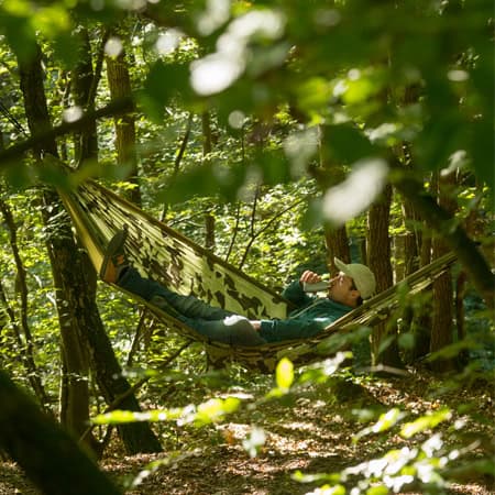 LA SIESTA ΔΙΠΛΗ ΑΙΩΡΑ COLIBRI CAMO ΠΡΑΣΙΝΟ