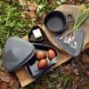 LIGHT-MY-FIRE-OUTDOOR-MEAL-KIT-SLATY-BLACK LIGHT MY FIRE OUTDOOR MEAL KIT BIO SANDY GREEN 8 ΤΕΜ
