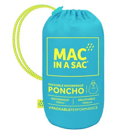 MAC IN A SAC PONCHO ΜΠΛΕ ΝΕΟΝ