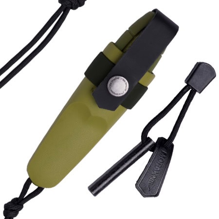 MORAKNIV ΜΑΧΑΙΡΙ ΛΑΙΜΟΥ ELDRIS ΜΕ ΣΠΙΝΘΗΡΙΣΤΗ ΠΡΑΣΙΝΟ