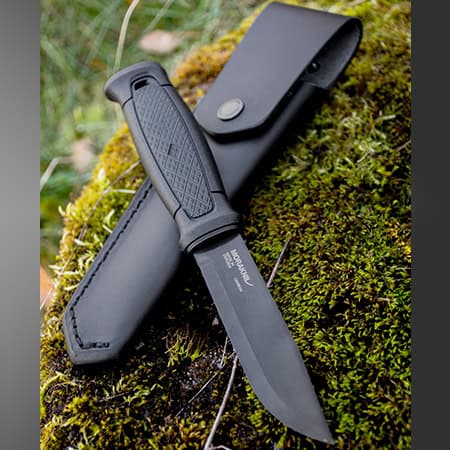 MORAKNIV ΜΑΧΑΙΡΙ GARBERG BLACK C -ΔΕΡΜΑΤΙΝΗ ΘΗΚΗ
