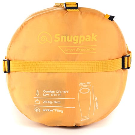 SNUGPAK ΥΠΝΟΣΑΚΟΣ SLEEPER EXPEDITION WGTE ΚΙΤΡΙΝΟΣ [-12°C – 17°C ]