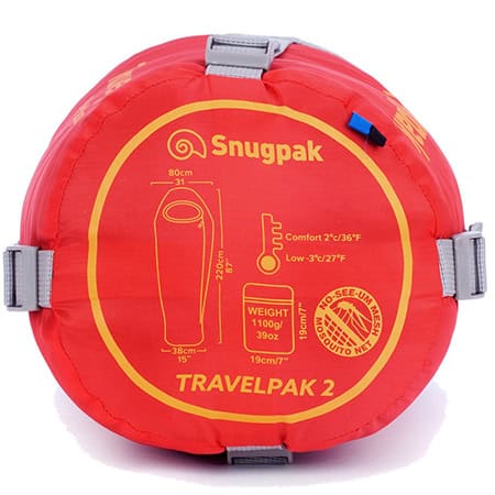 SNUGPAK ΥΠΝΟΣΑΚΟΣ TRAVELPAK 2 [+2°C – 3°C ]