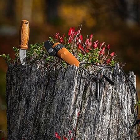 MORAKNIV ΜΑΧΑΙΡΙ ΛΑΙΜΟΥ ELDRIS ΜΕ ΣΠΙΝΘΗΡΙΣΤΗ ΠΟΡΤΟΚΑΛΙ